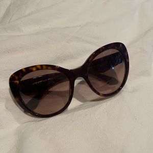 Prada tortoise shell round sunglasses women’s bejeweled